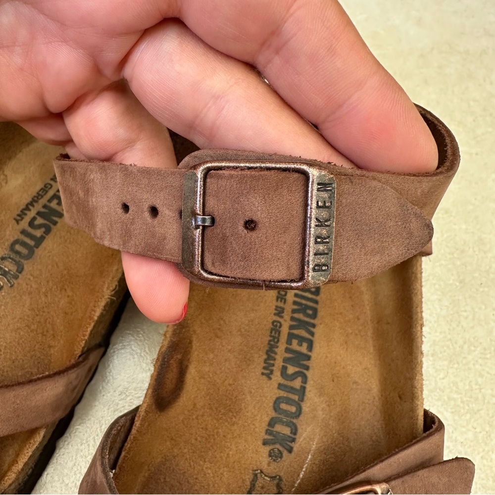 Birkenstock Yara Habana Oiled Leather Regular Width Ankle Strap Sandals Size 38 - Picture 6 of 9